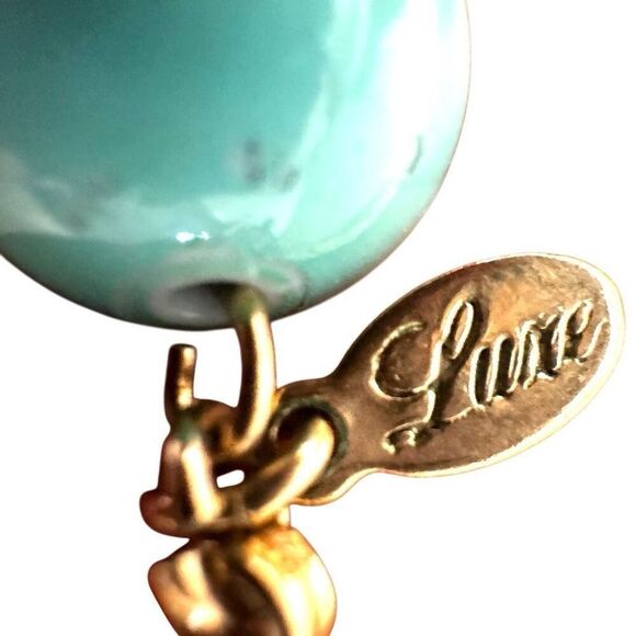 Luxe  Turquoise tone  Bubble Statement Necklace - Picture 7 of 7